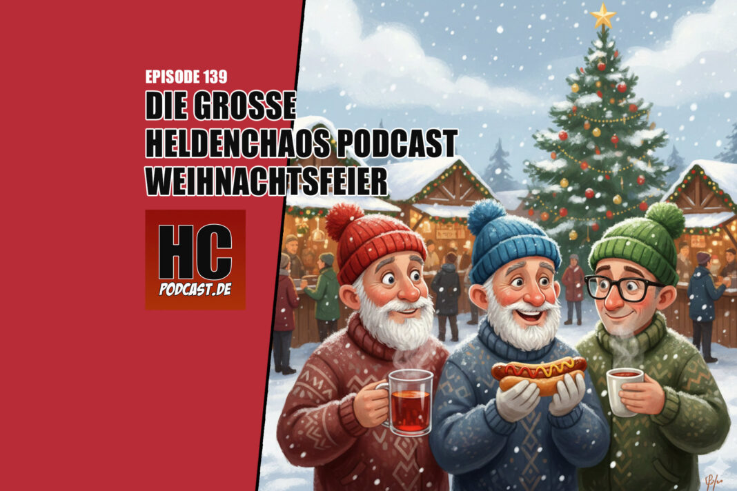 Heldenchaos-Episodenbild139 Heldenchaos Podcast-Episode 139: Die große Heldenchaos Podcast-Weihnachtsfeier