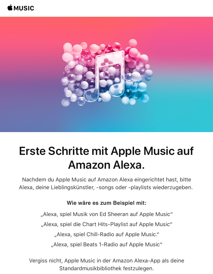 Apple Music auf Amazon Echo Geräten